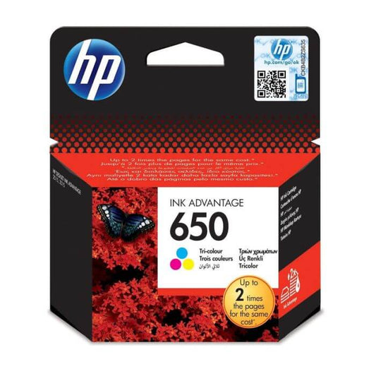 HP 650 Tri-color Original Ink Cartridge