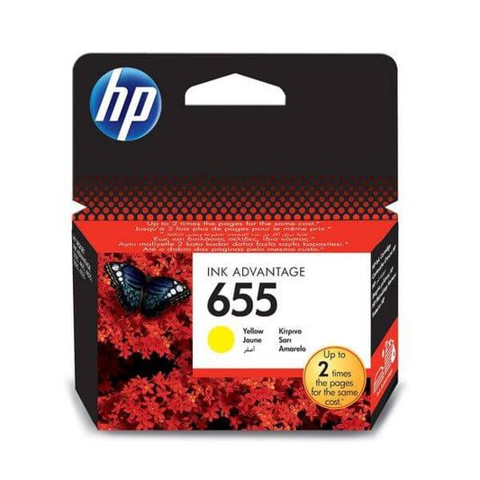 HP 655 Yellow Original Ink Advantage Cartridge ~600 pgs