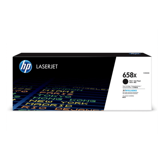 HP 658X Black LaserJet Toner Cartridge,33,000 pages