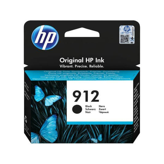 HP 912 Black Original Ink Cartridge, 300 pages