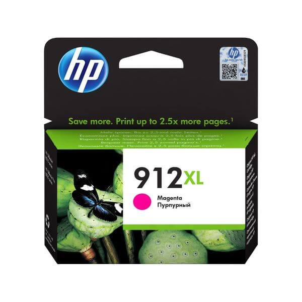 HP 912XL High Yield Magenta Original Ink Cartridge, 825 pages
