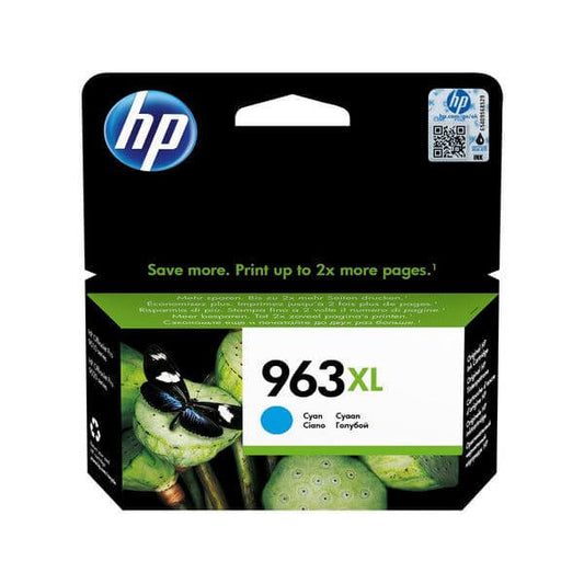 HP 963XL High Yield Cyan Original Ink Cartridge,~1,600 pages