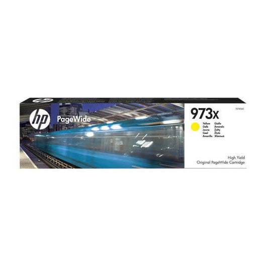 HP 973X High Yield Yellow Original PageWide Cartridge ~7 000 pgs