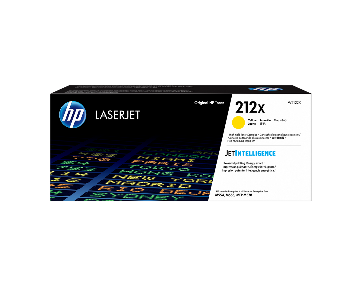 HP 212x Original Yellow Toner Cartridge For HP Color Laserjet M555:m554:m578