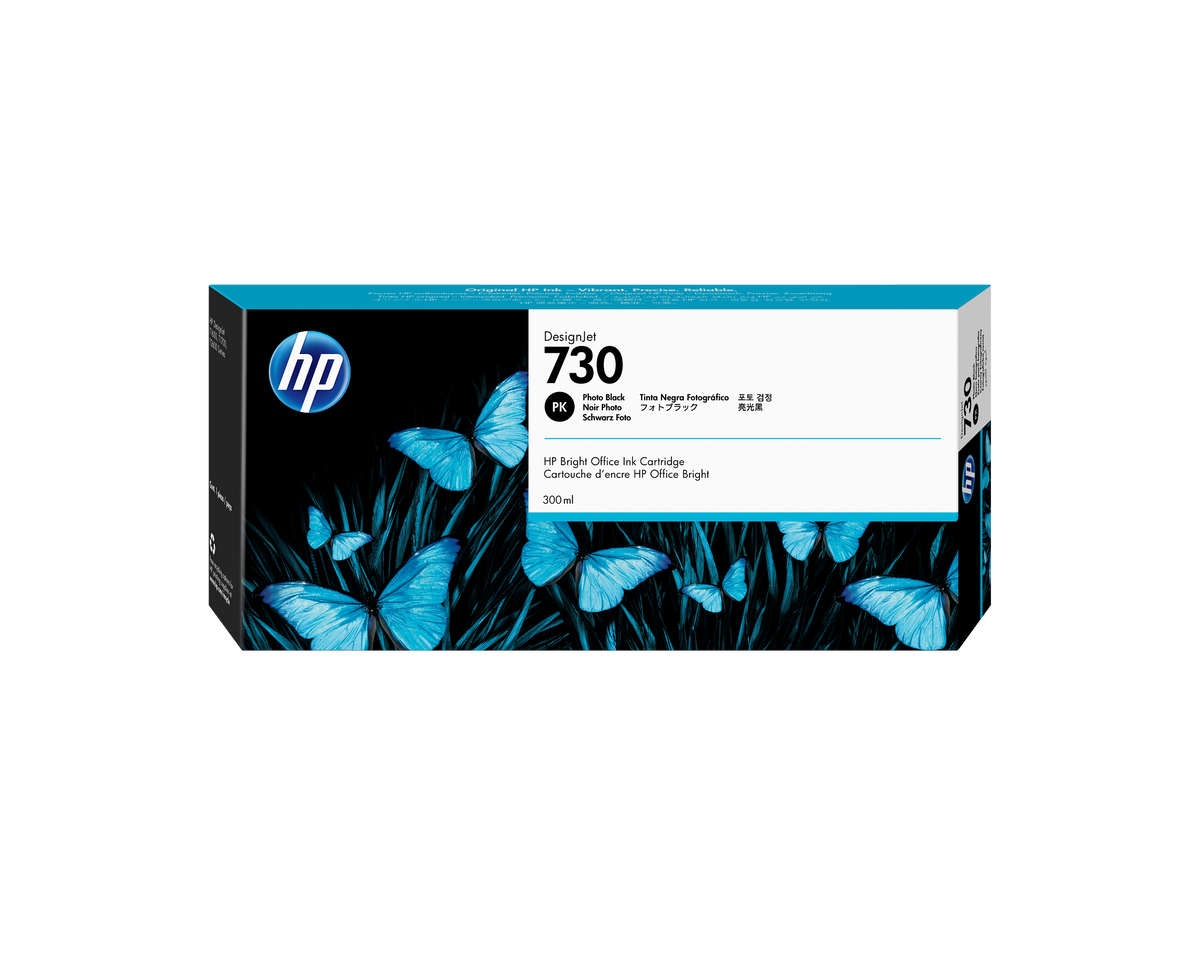 HP 730 300ml Original Photo Original Black Inkjet Cartridge For Dj T1700 T170