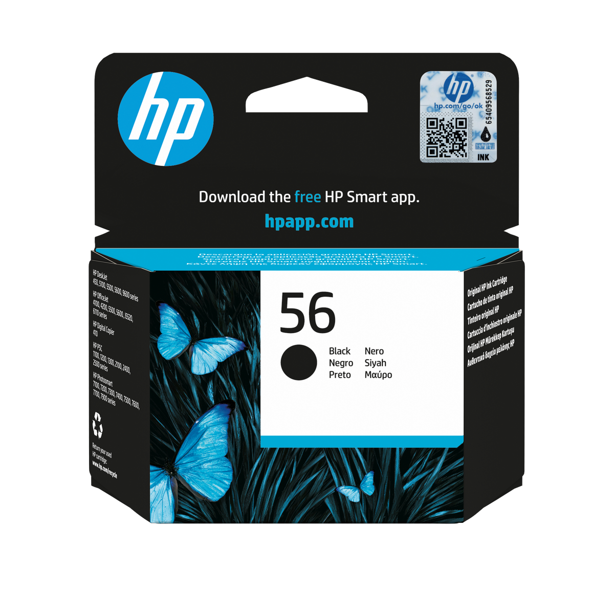 HP # 56 BLACK PRINT CARTRIDGE (19ML) - HP PHOTOSMART 7150 / 7350 / 7550