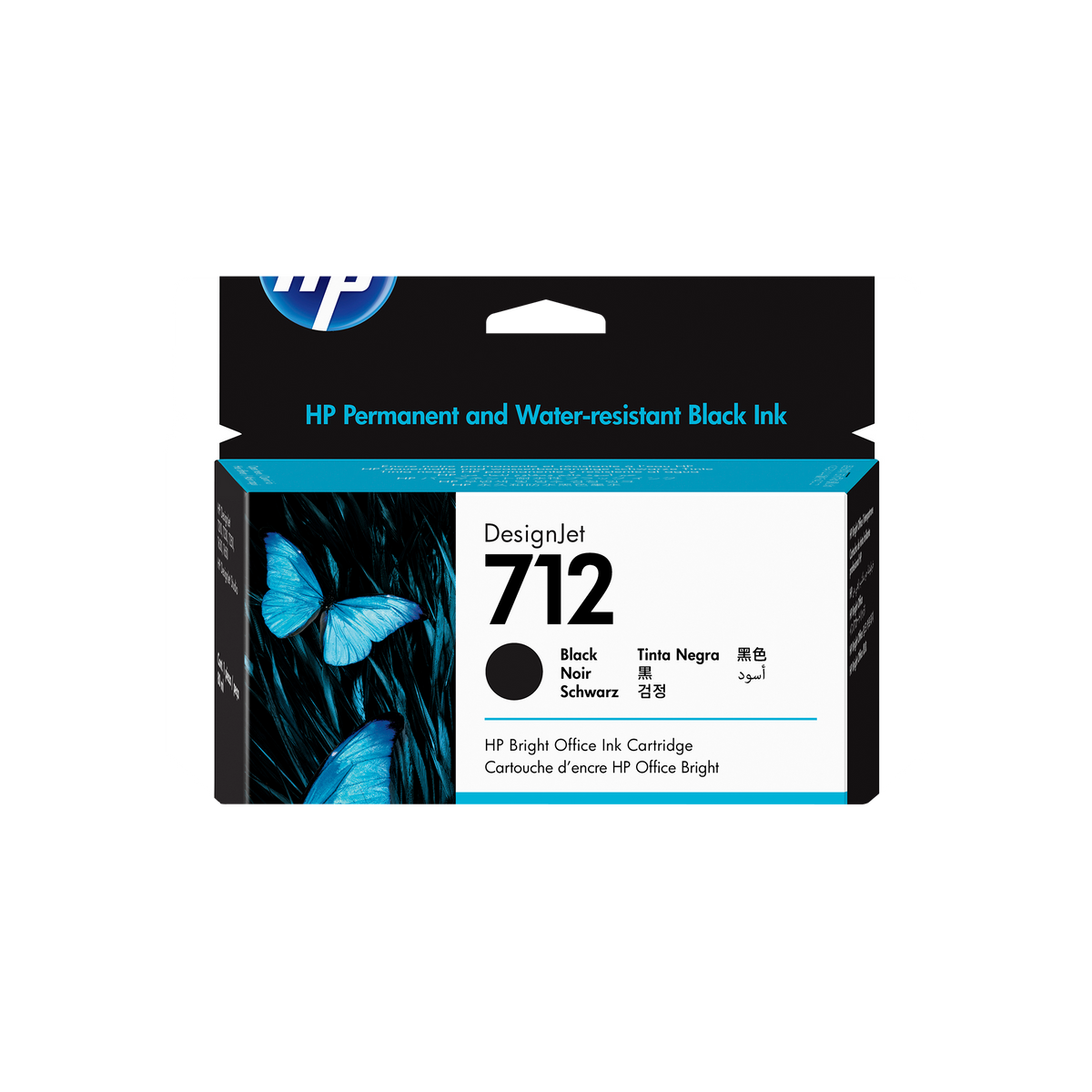 HP 712 80ml Original Black Designjet Ink Cartridge For T200 And T6
