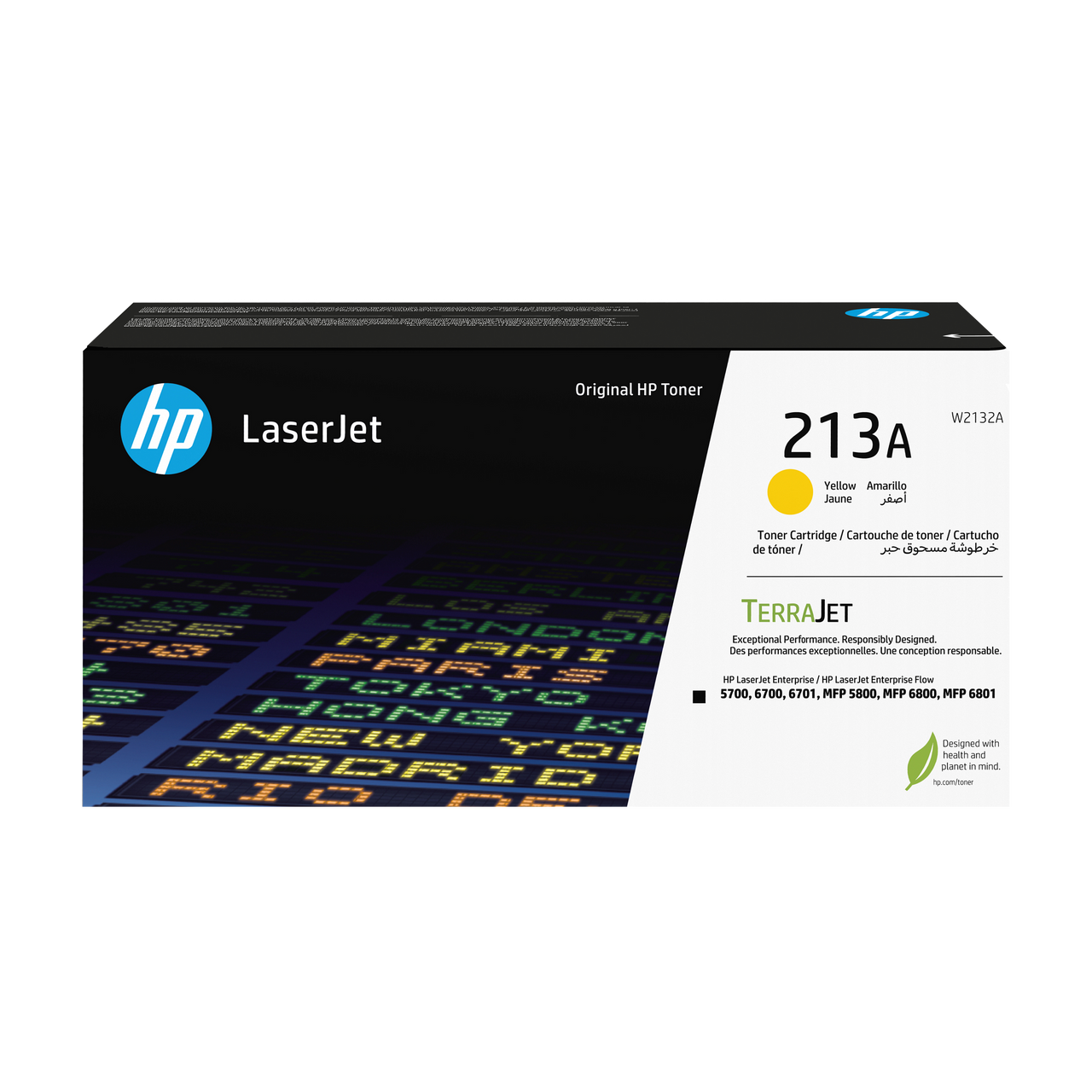 HP 213a Original Yellow Laserjet Toner Cartridge For HP Laserjet Enterprise Sfp 5700: 6700: Mfp 5800: 6800 & HP Color Laserjet Enterprise X55745 and Mfp X58045