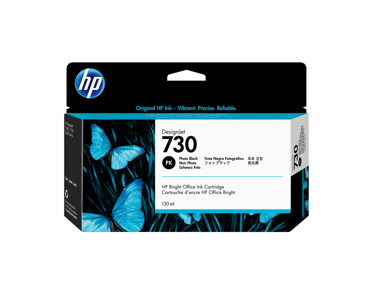 HP 730 130ml Original Photo Original Black Inkjet Cartridge For Dj T1700 T170