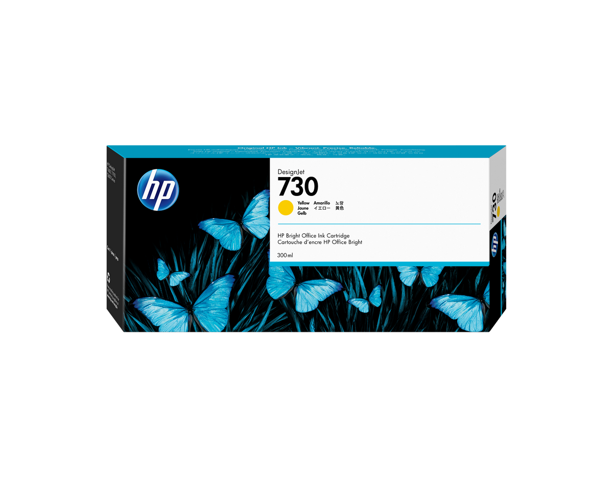 HP 730 300ml Original Yellow Inkjet Cartridge For Dj T1700 T1700dr