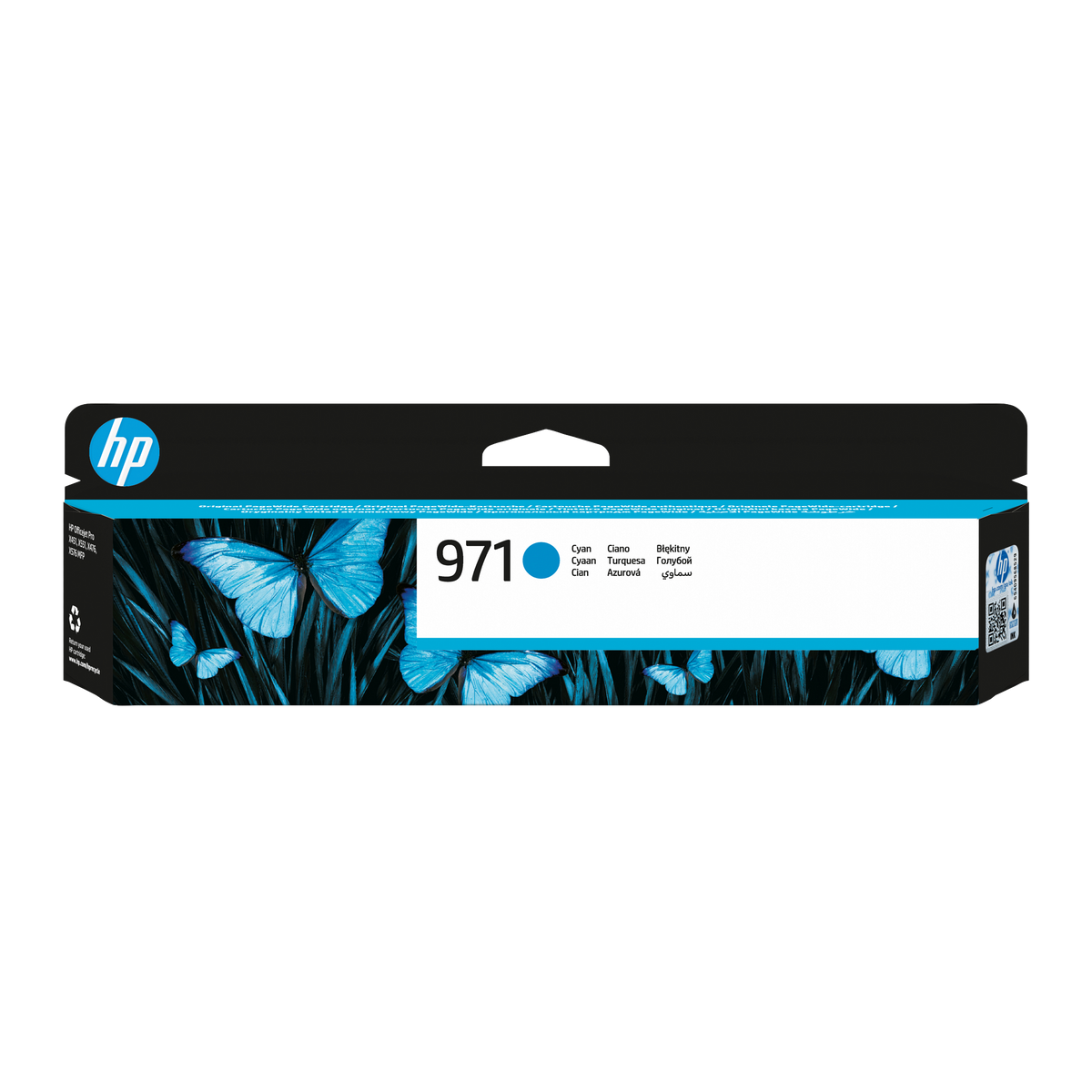 HP 971 Original Cyan  Ink Cartridge For HP Officejet Pro X451:x551: X476:x576 Mfp