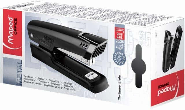 MAPED Stapler Essential Metal Hlf Strip 26/6 25Pg