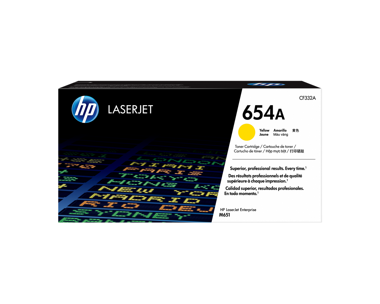 HP 654a Original Yellow Laserjet Toner Cartridge For HP Color Laserjet M651