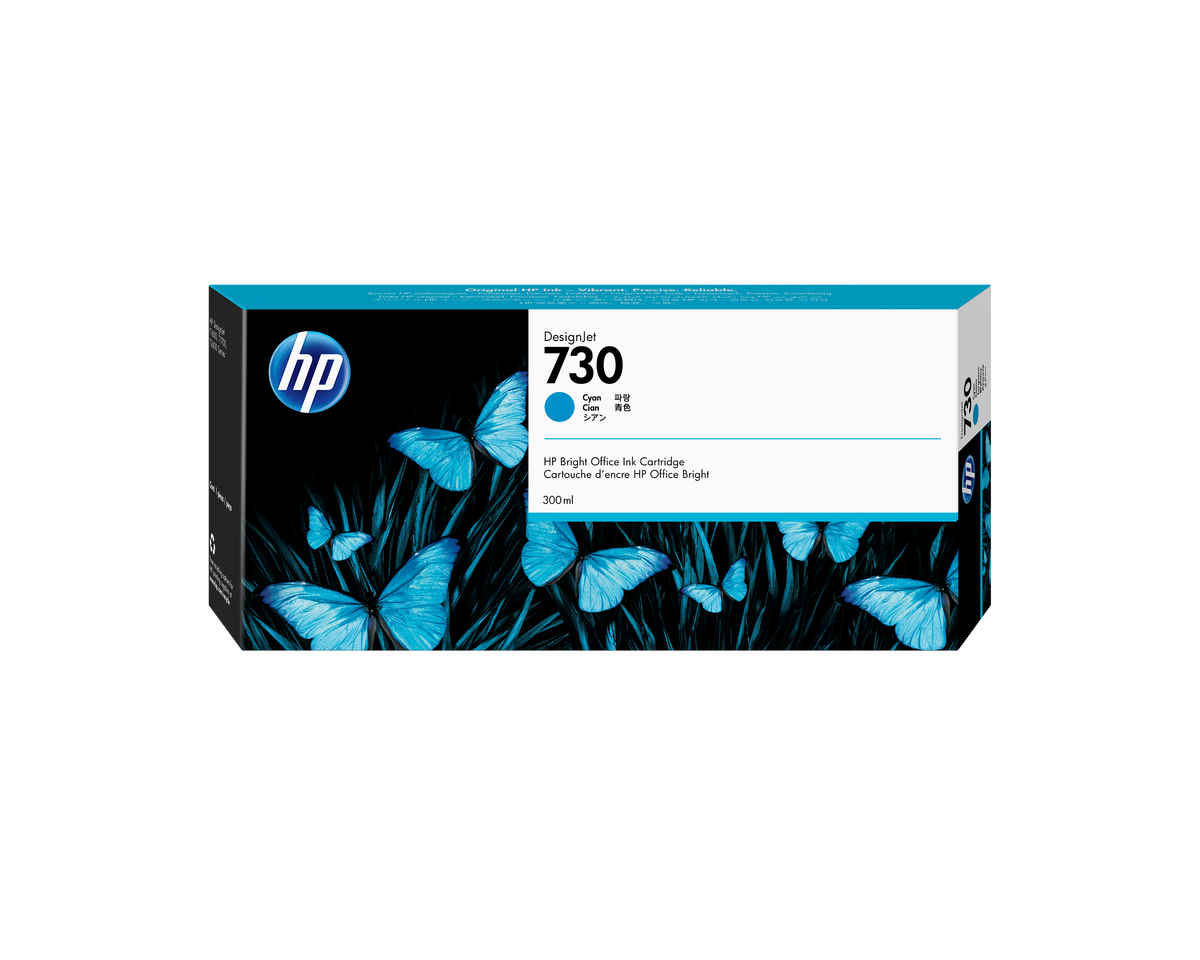 HP 730 300ml Original Cyan Inkjet Cartridge For Dj T1700 T1700dr