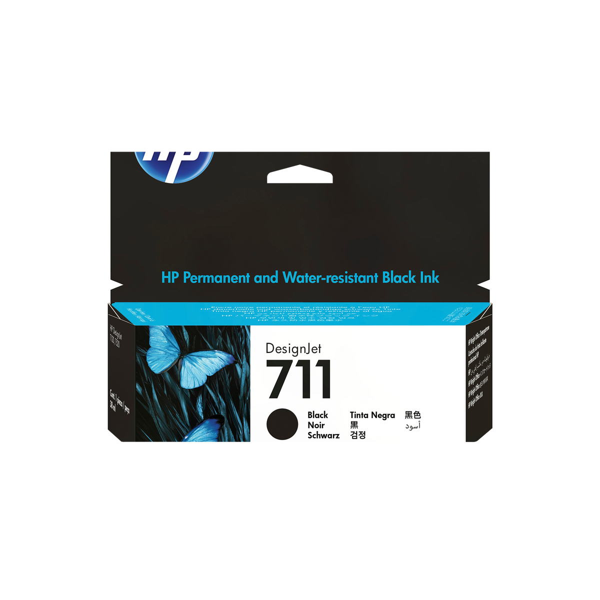 HP 711 38ml Original Black Ink Cartridge  Designjet T120 Series