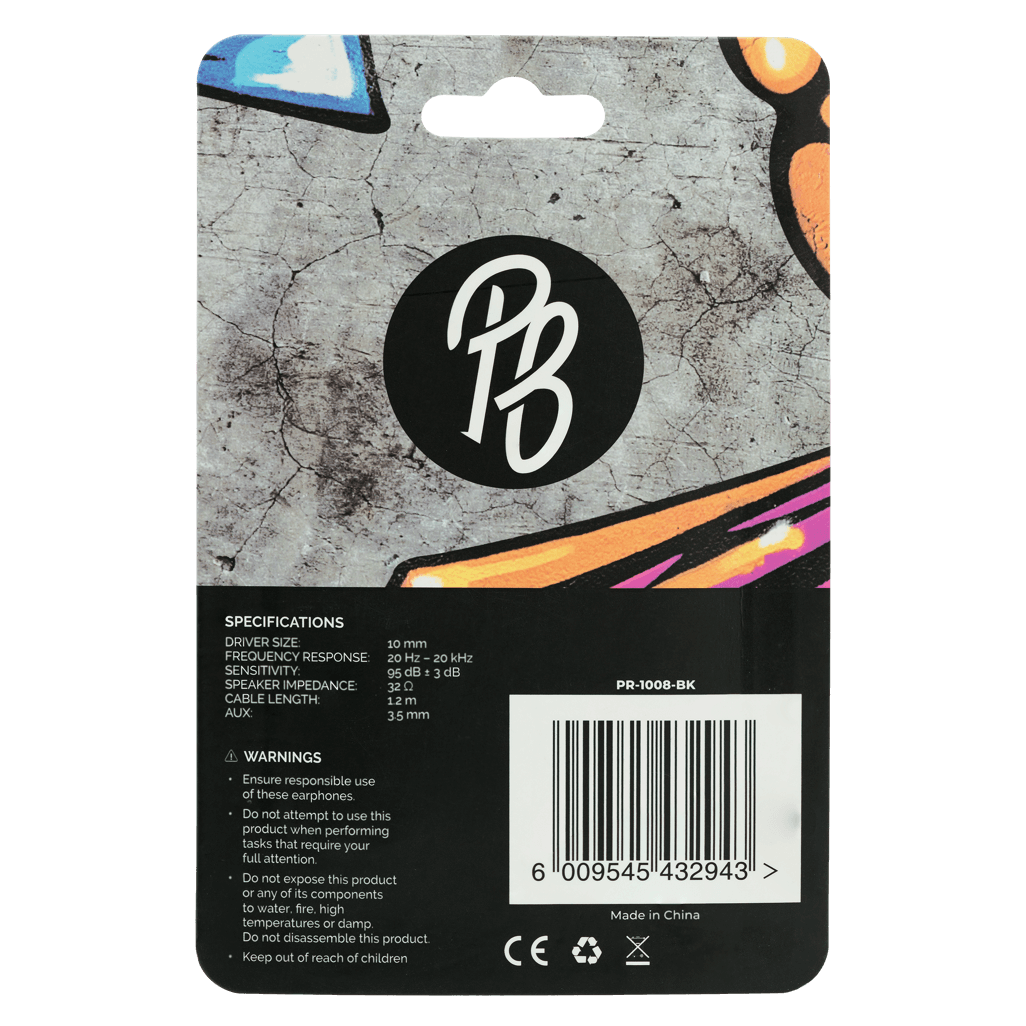 Pro Bass Fleet Series Earphones - Black