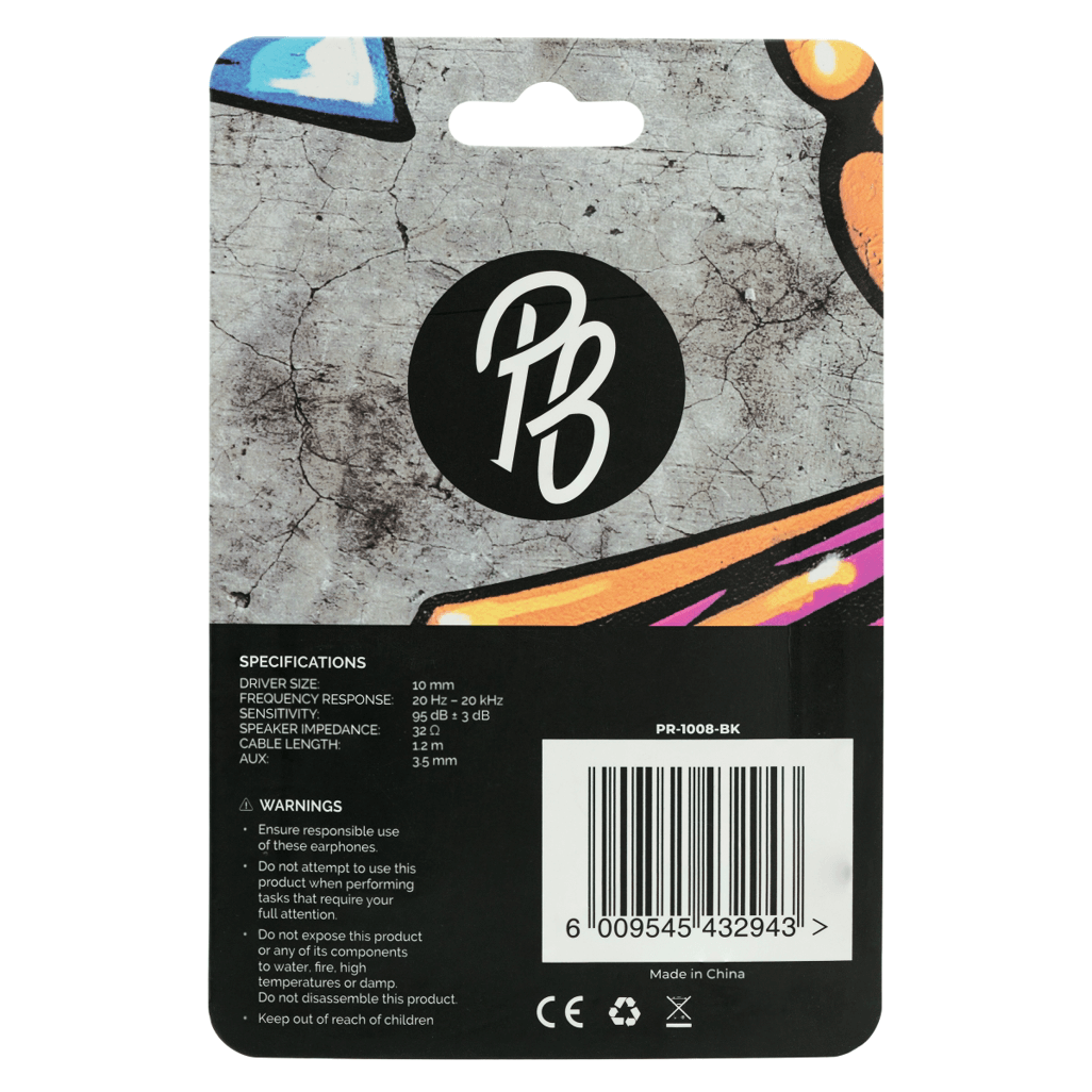 Pro Bass Fleet Series Earphones - Black