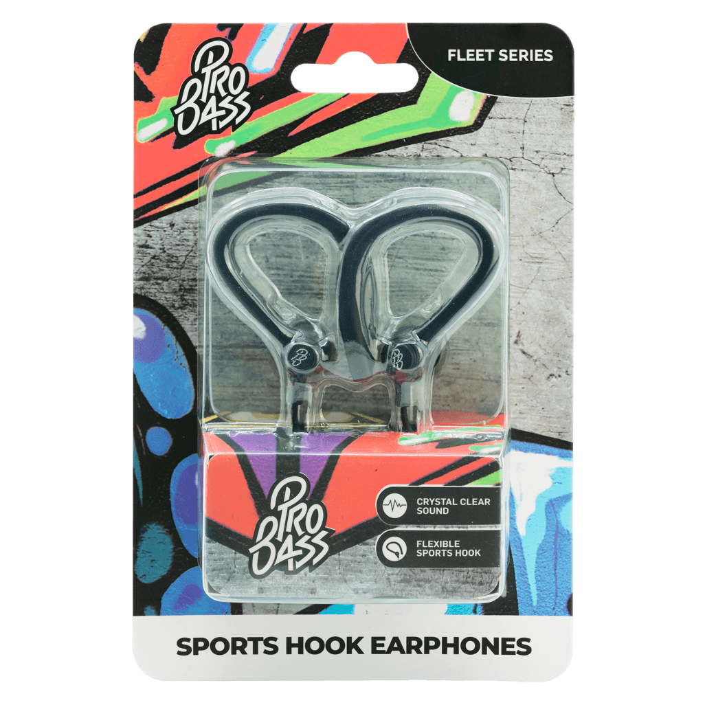 Pro Bass Fleet Series Earphones - Black