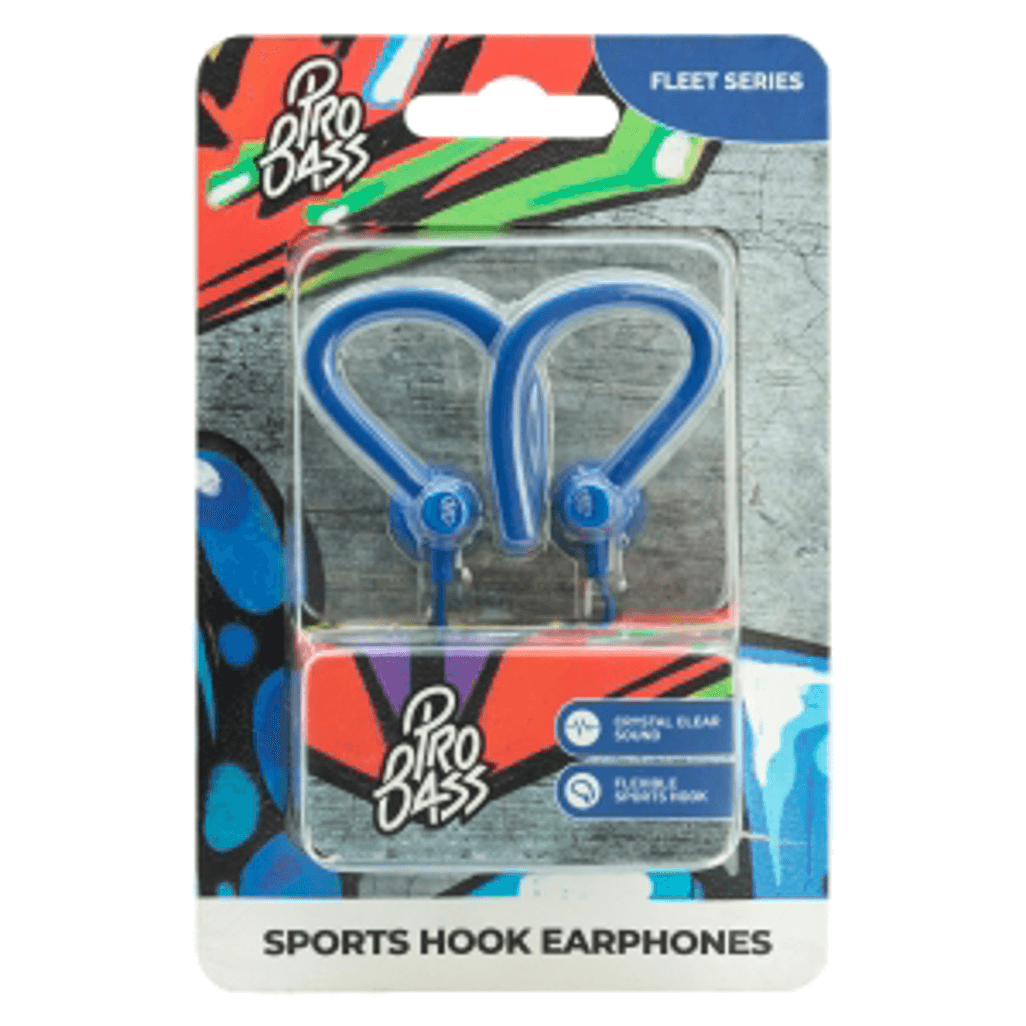 Pro Bass Fleet Series Earphones - Blue