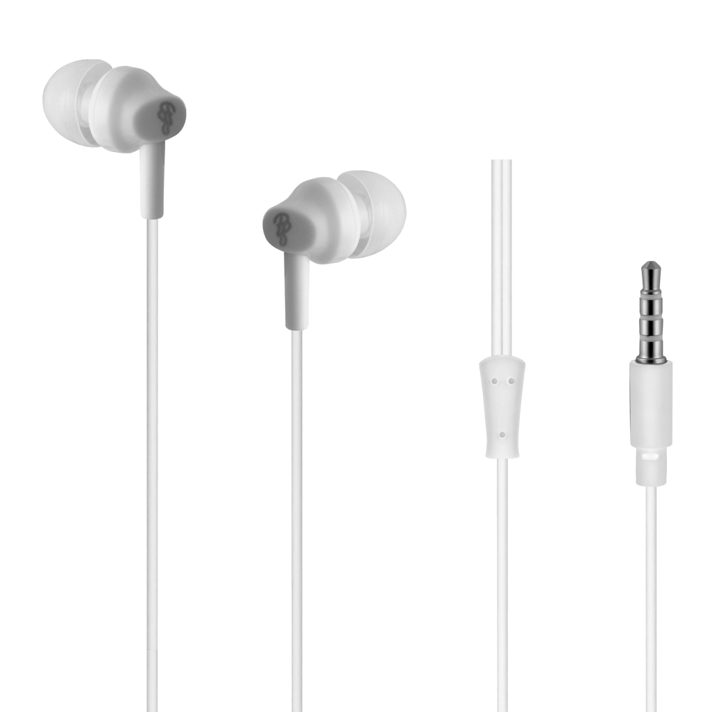 Pro Bass Genesis series Packaged Aux earphone No Microphone- White