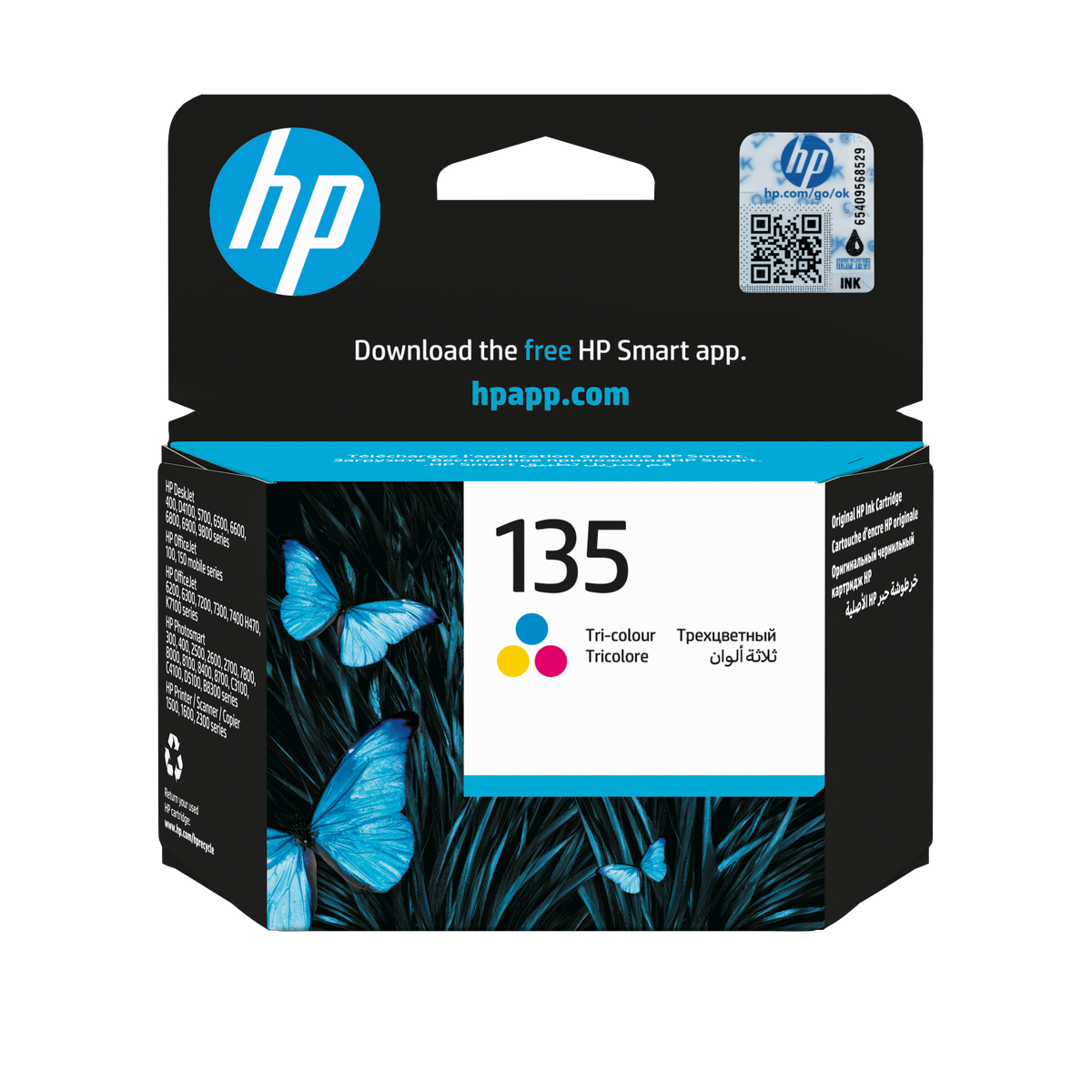 HP # 135 Tri-color Original Ink Cartridge