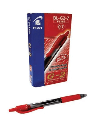 PILOT BL-G2-7 Gel Rollerball Pen (Box of 12)