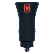 Rugged by Volkano Dual USB Car Charger featuring QC3.0 and PD, designed for fast charging on the go.
