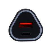 Rugged by Volkano dual USB car charger featuring QC3.0 and PD for fast charging on-the-go.