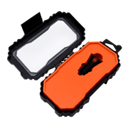 Rugged by Volkano Dual USB Car Charger with QC3.0 and PD in protective packaging, showcasing its durable design.