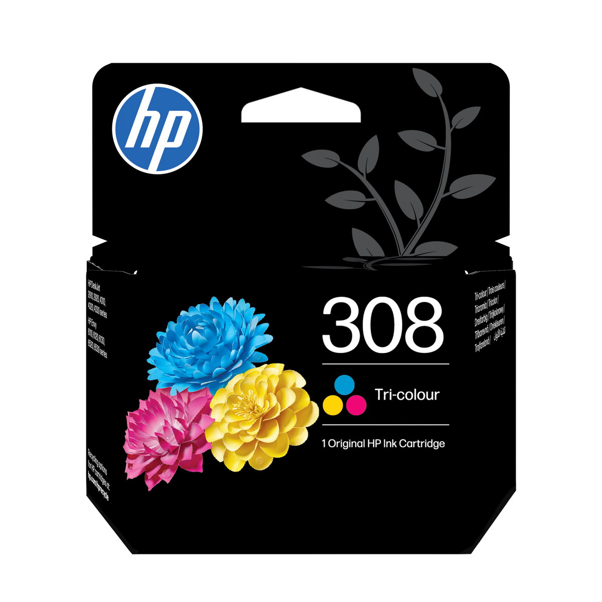 HP 308 Tri-color Original Ink Cartridge