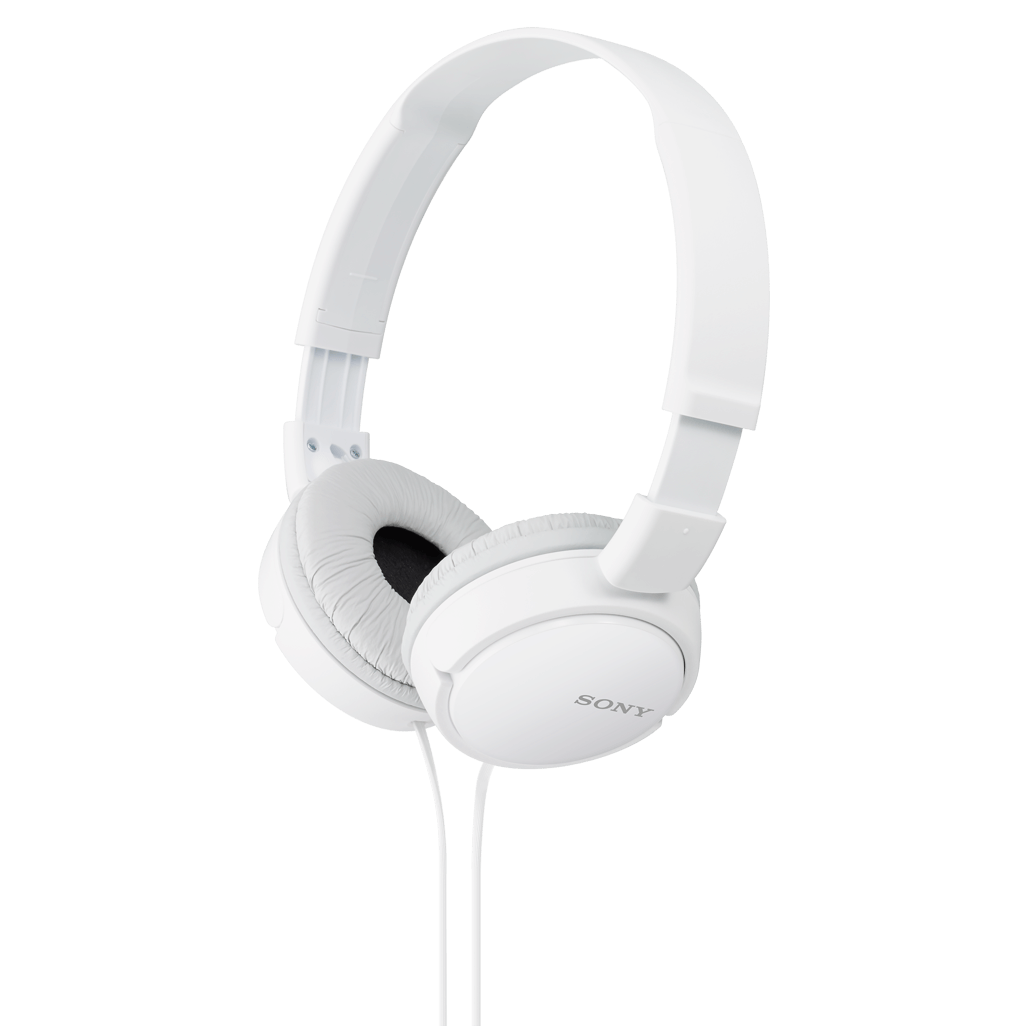 Sony MDR-ZX110 (White) Headphones Earphone Foldable