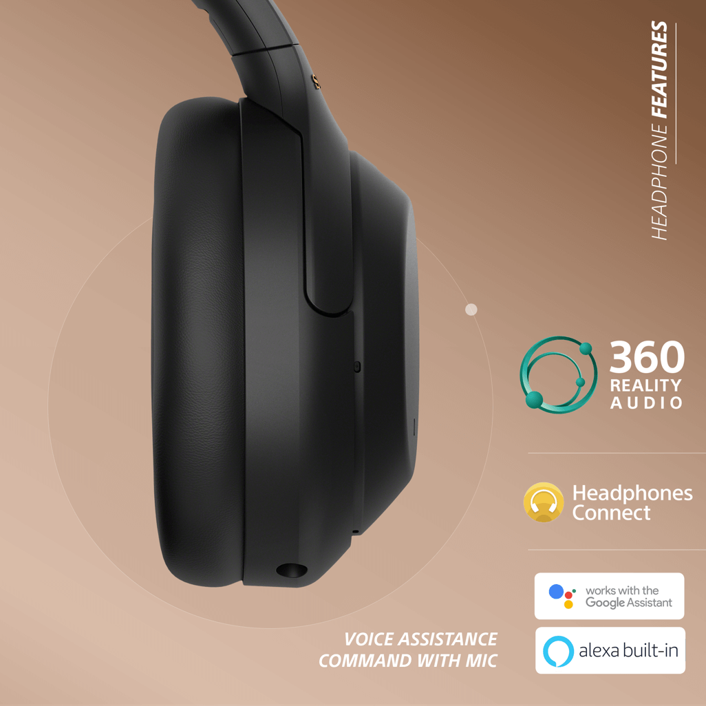 Sony WH-1000XM4 (Black) Noise Cancelling BT Headphones