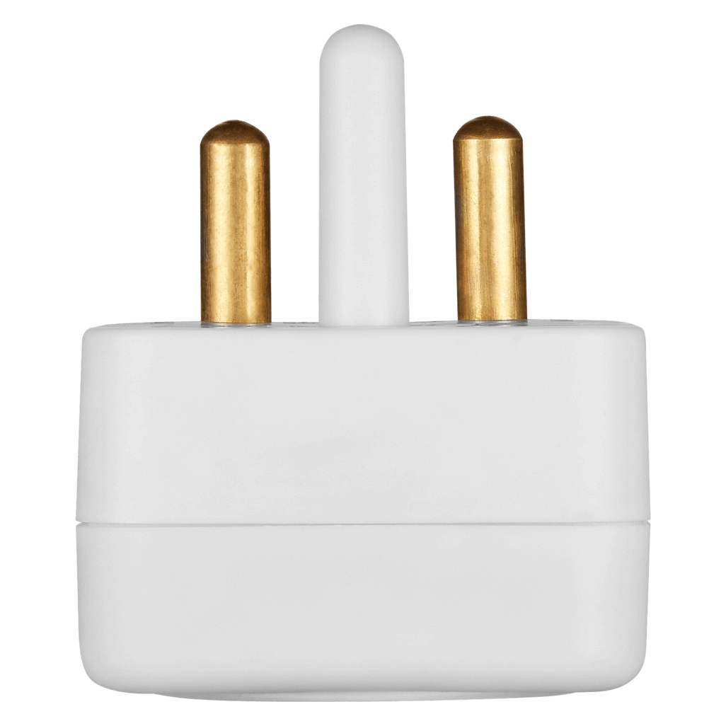 SWITCHED 1 Way Schuko Adaptor - White