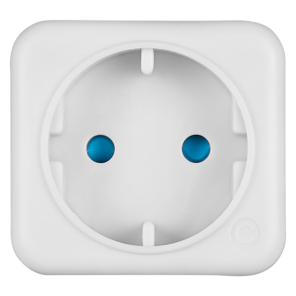 SWITCHED 1 Way Schuko Adaptor - White