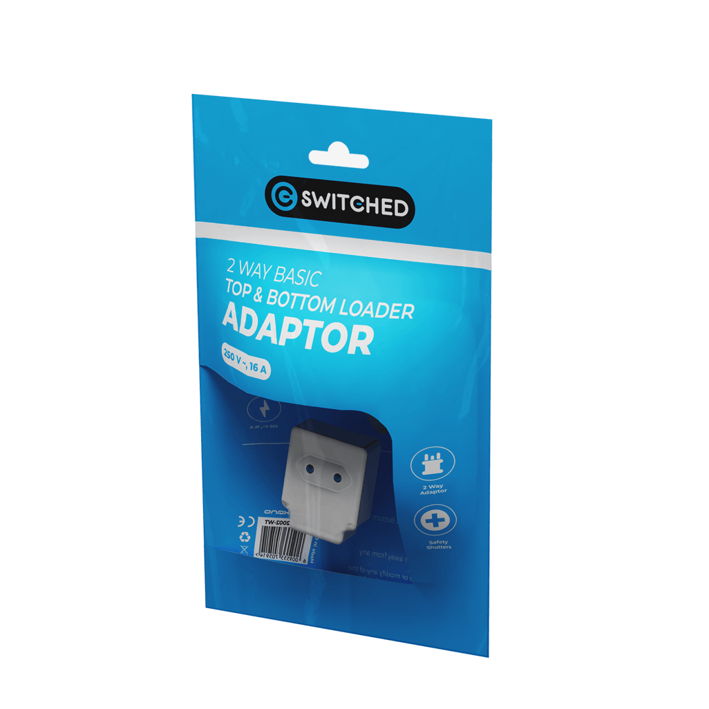 SWITCHED 2 Way Adaptor top and bottom loader- White