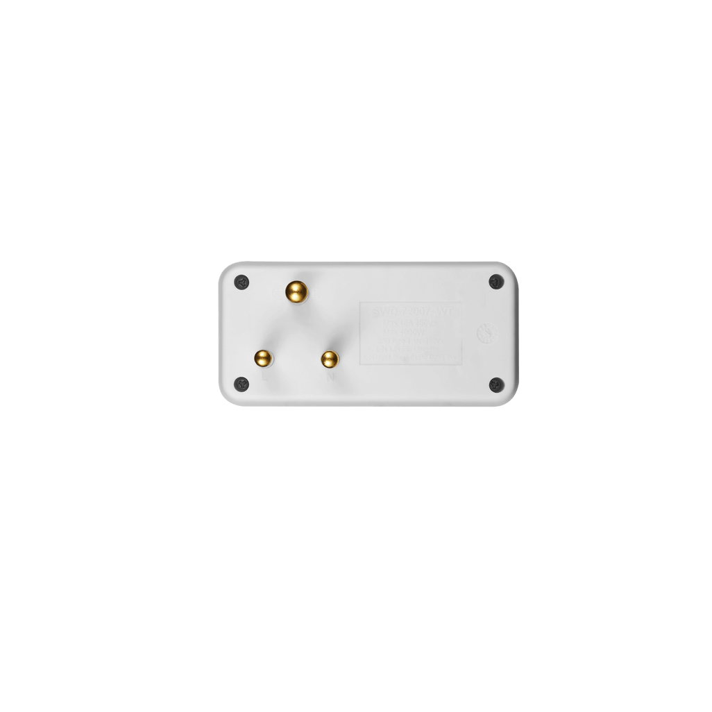 SWITCHED 2 Way Adaptor - White