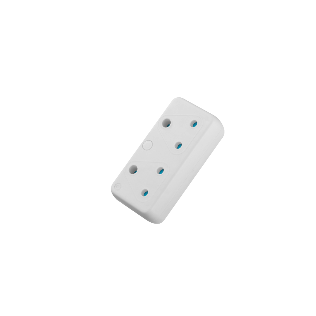 SWITCHED 2 Way Adaptor - White