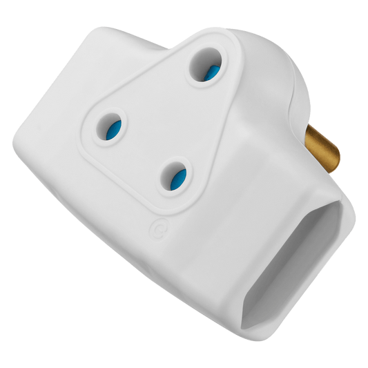 SWITCHED 3 Way Adaptor - White
