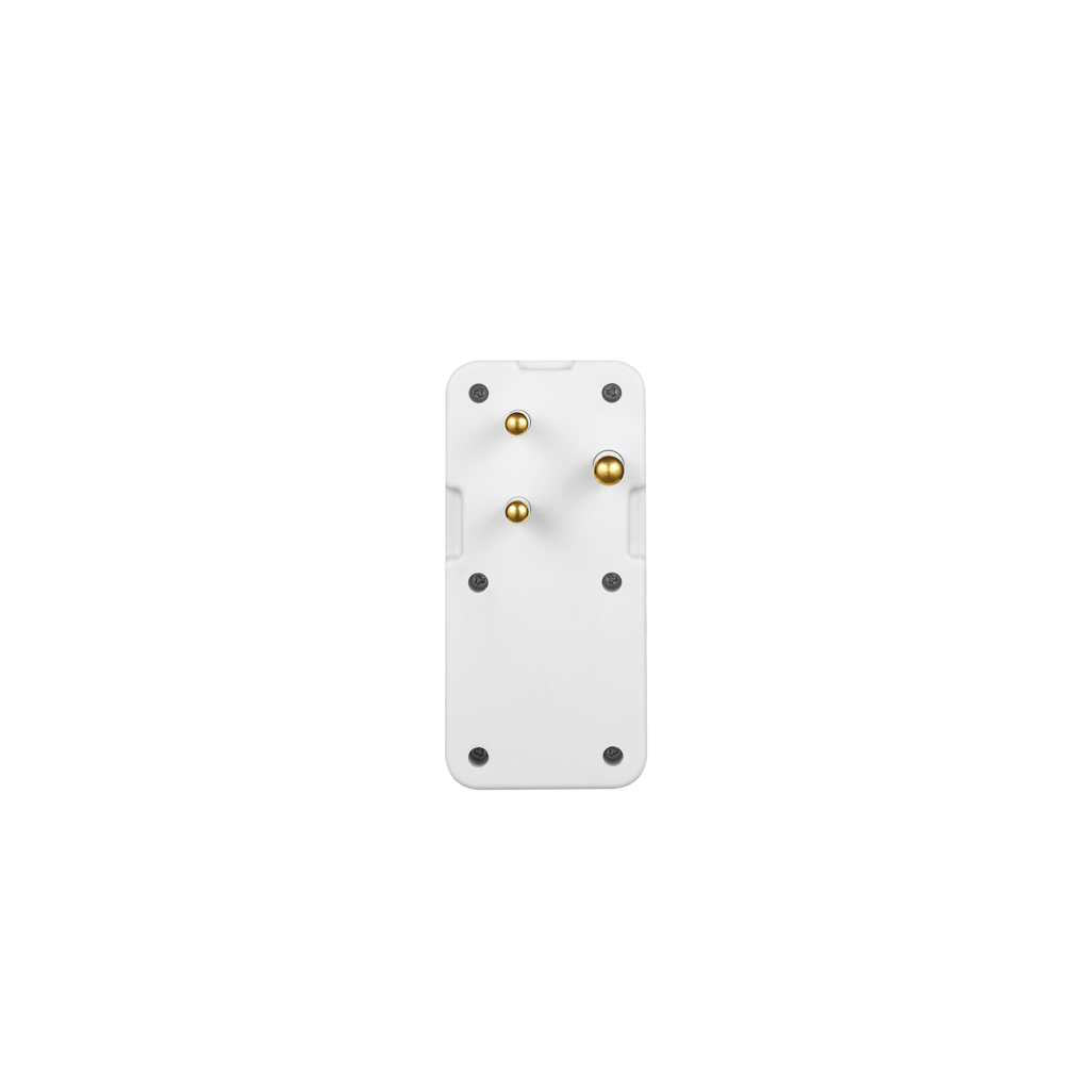 SWITCHED 3 Way Medium Surge adaptor - White