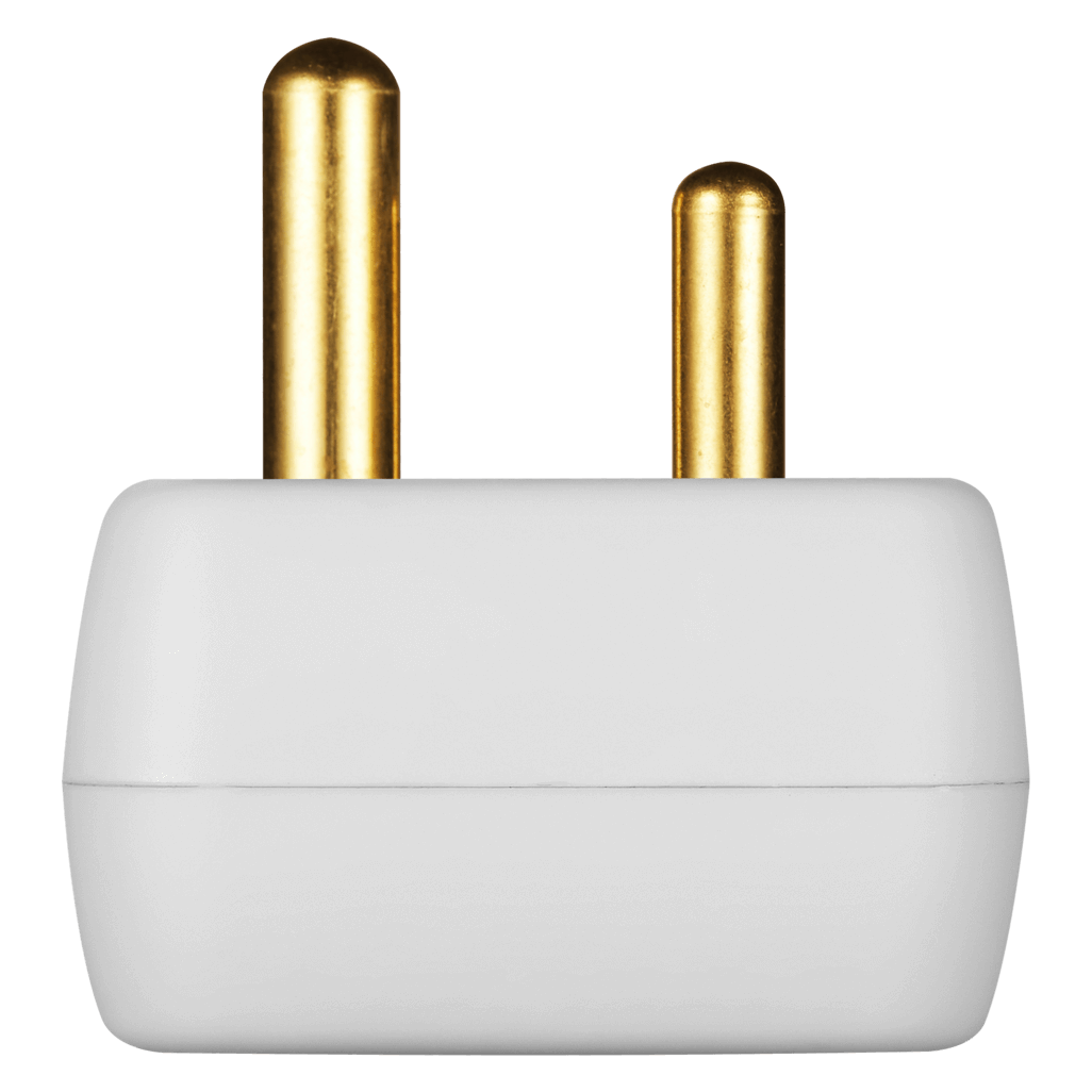 SWITCHED 4 Way Medium Surge adaptor with Schuko - White