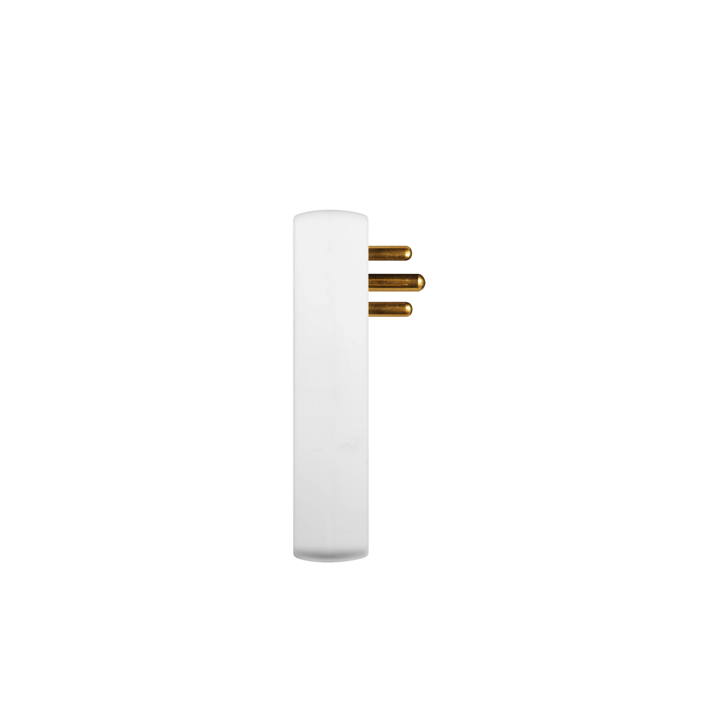 SWITCHED 4 Way Medium Surge adaptor with Schuko - White