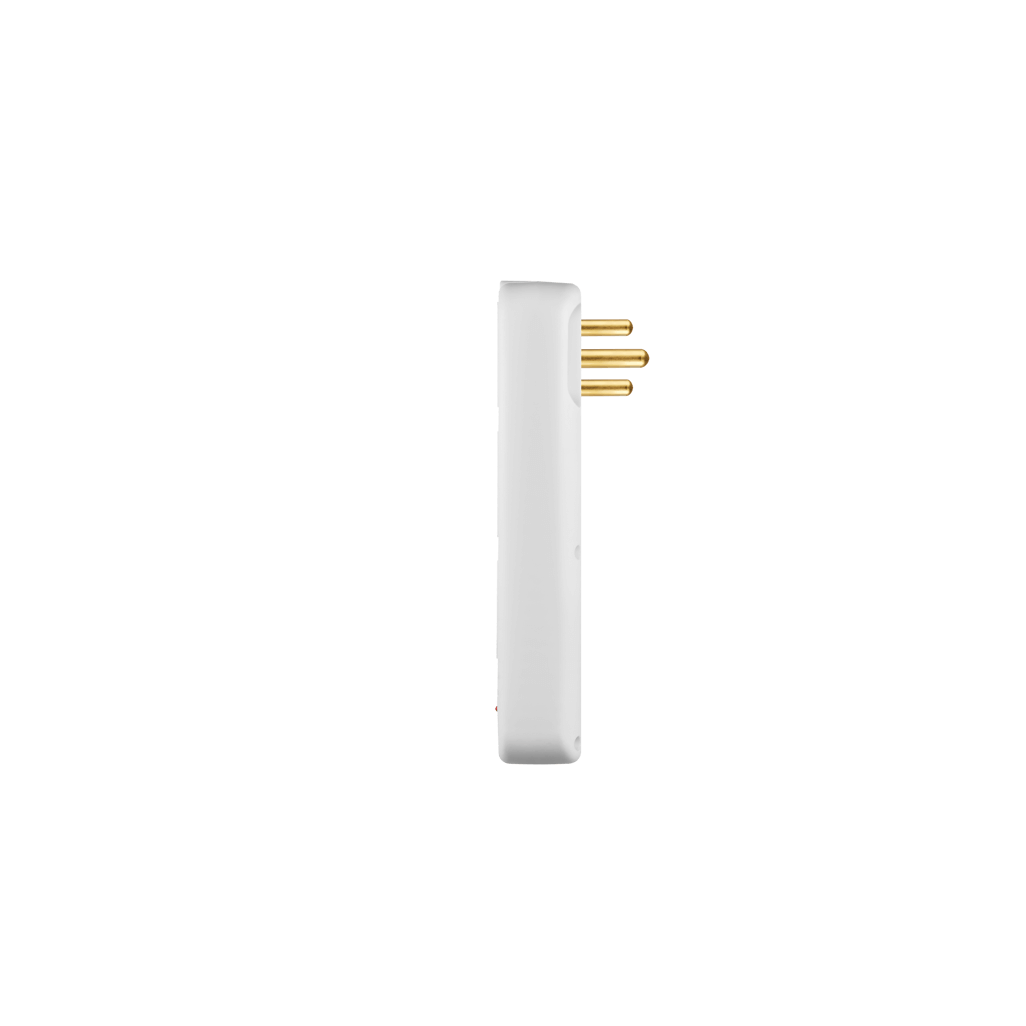 SWITCHED 4 Way Medium Surge adaptor - White