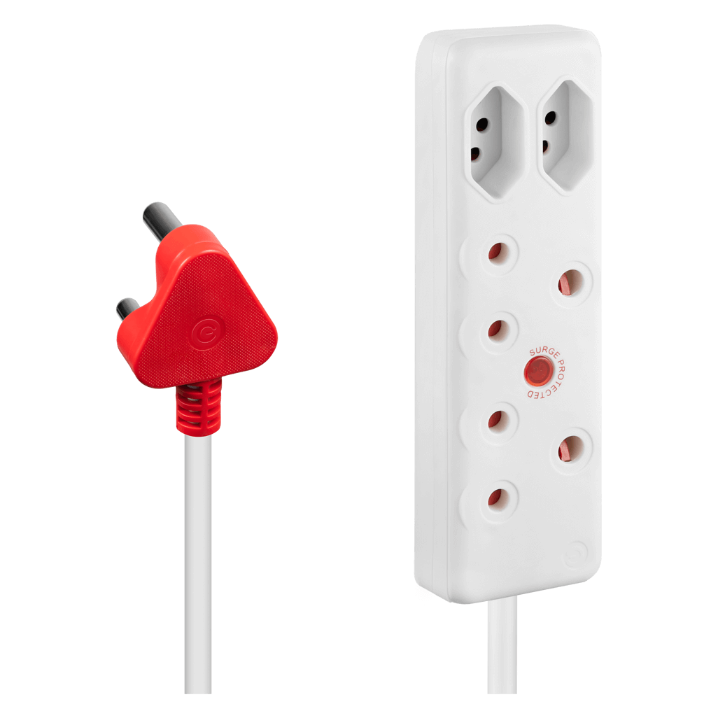 SWITCHED 4-Way Medium Surge Extension Lead 10M