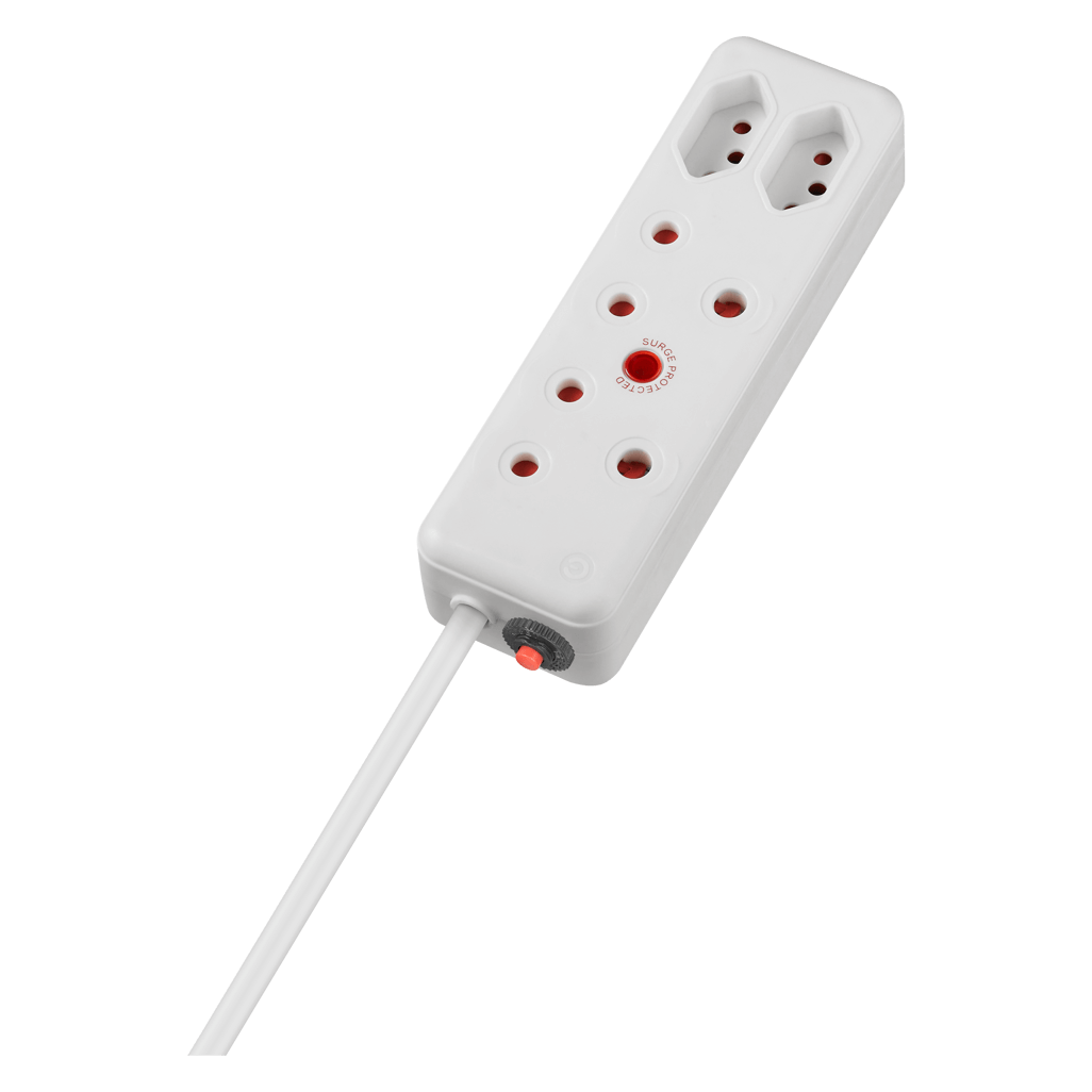 SWITCHED 4-Way Medium Surge Extension Lead 10M