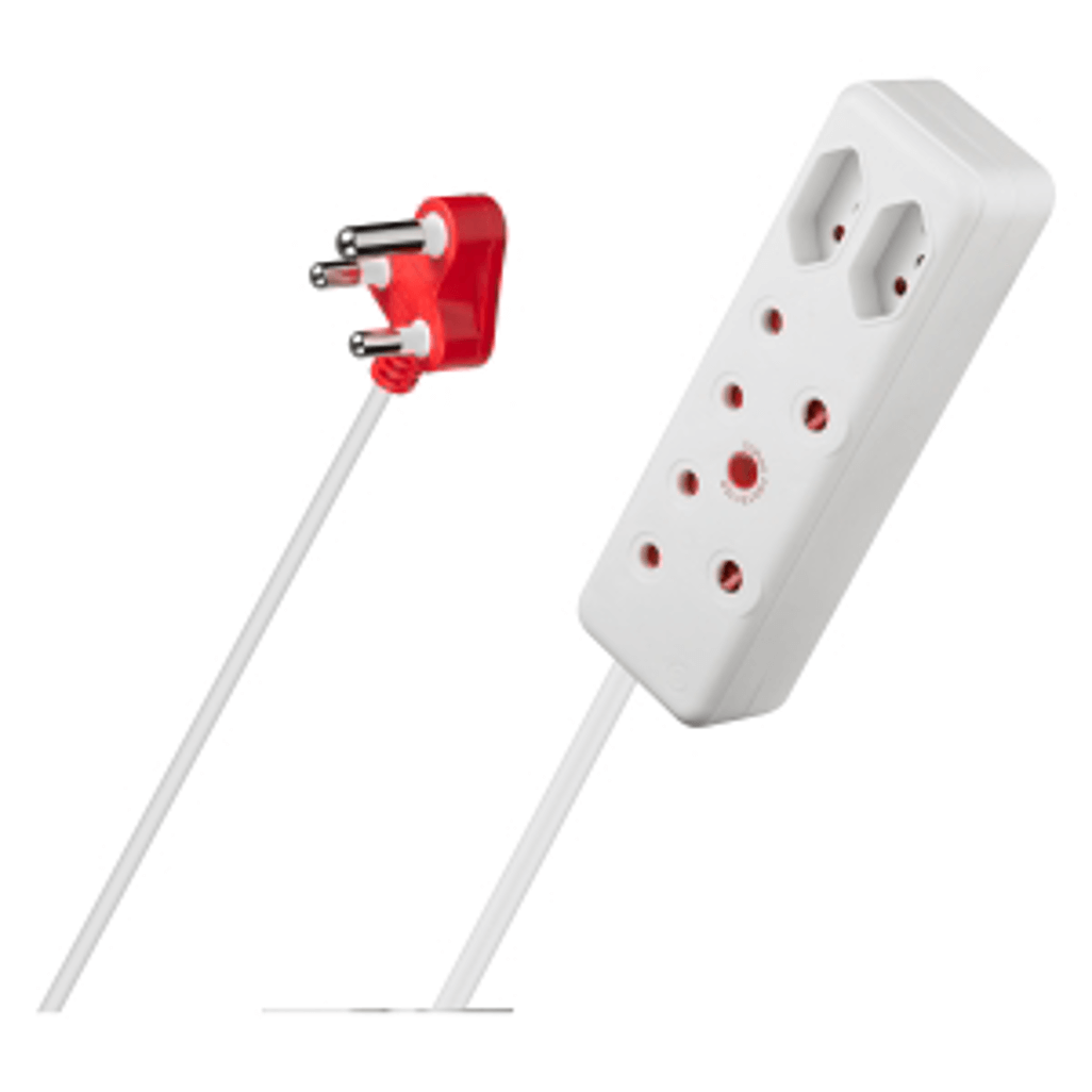 SWITCHED 4-Way Medium Surge Extension Lead 10M