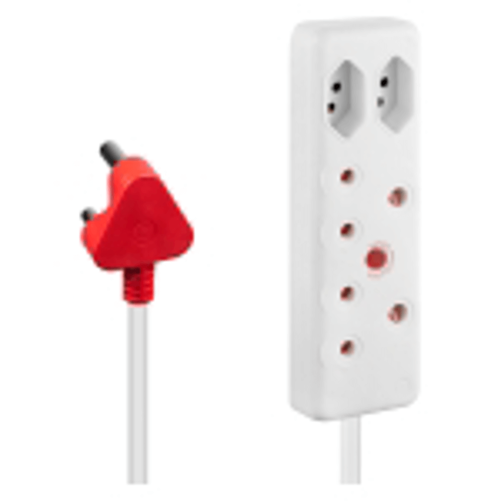 SWITCHED 4-Way Medium Surge Extension Lead 5M