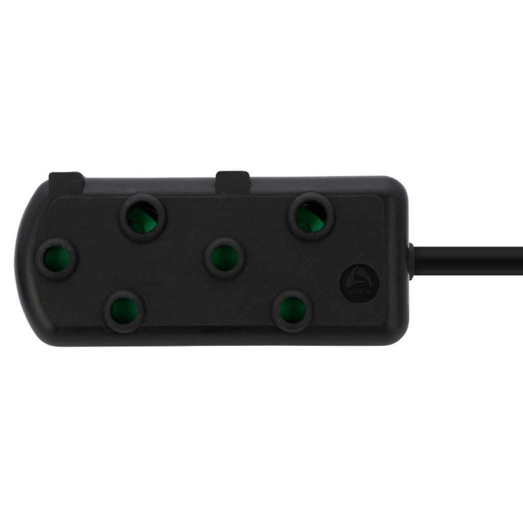 SWITCHED Heavy DUTY Side By Side(SBS) EXTENSION LEADS 3M