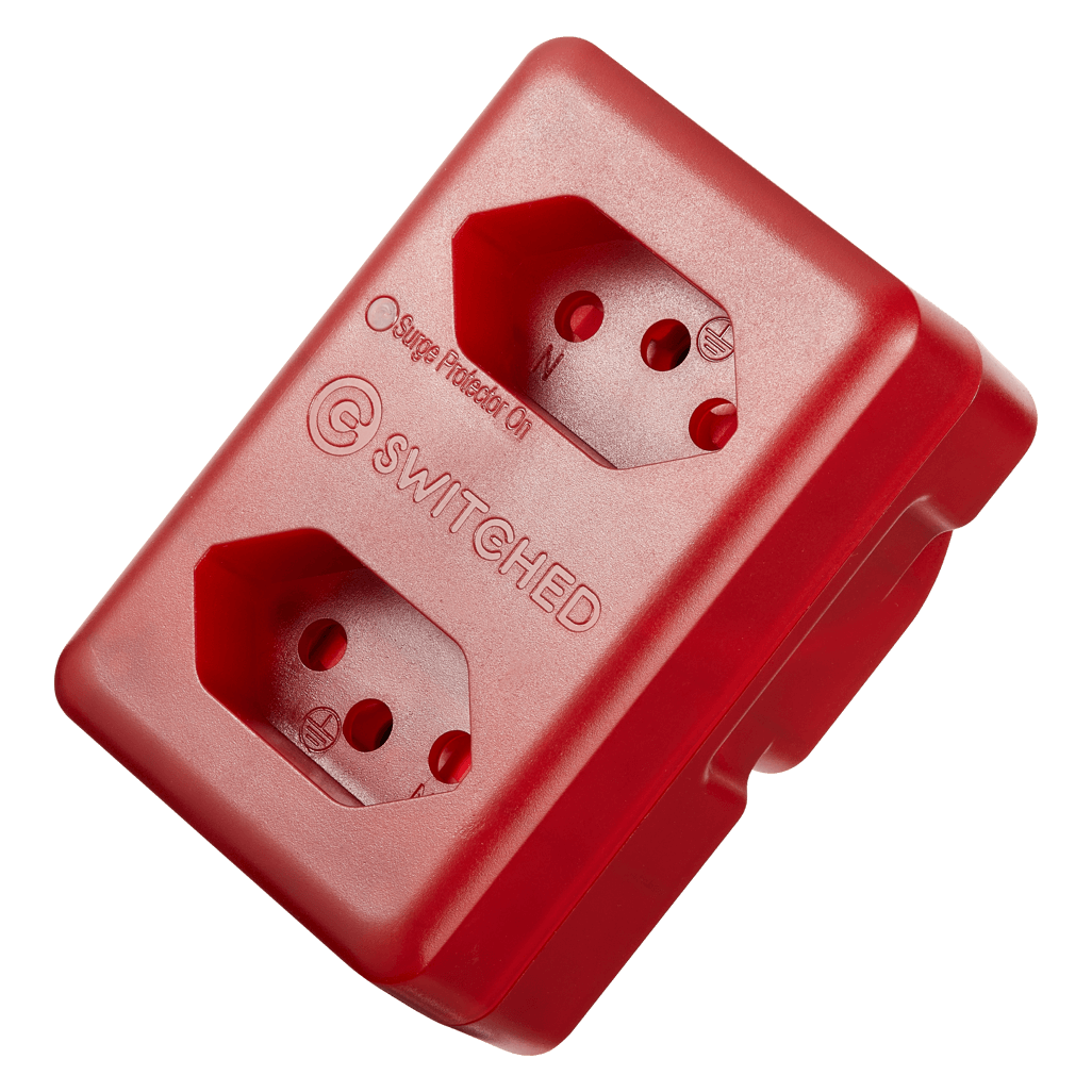 SWITCHED High Surge 2 Way Network Router Safe Adaptor