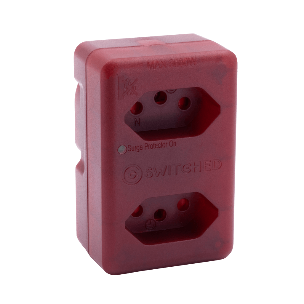 SWITCHED High Surge 2 Way Network Router Safe Adaptor