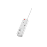 SWITCHED High Surge 4 Way Multiplug 3M 1140J, essential power strip for multiple devices.